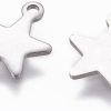 Stainless Steel Charms Pendants Bulk, Small Mini Metal Stamping Blank Tag Charms Pendants Tiny Jewelry Charms Accessories for Bracelet Necklace Earrings Chain Jewelry Making Findings - Image 2