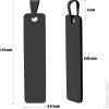 , Engravable Metal Pendant Charms Blanks Rectangle Stamping Tag Laser Engraving Stainless Steel Blank Pendants - Image 2