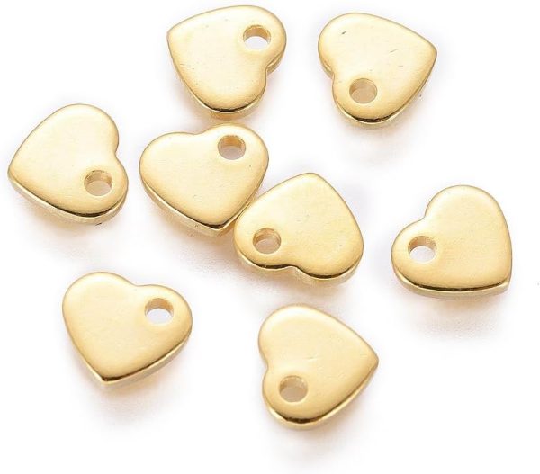 Stainless Steel Charms Pendants Bulk, Small Mini Metal Stamping Blank Tag Charms Pendants Tiny Jewelry Charms Accessories for Bracelet Necklace Earrings Chain Jewelry Making Findings