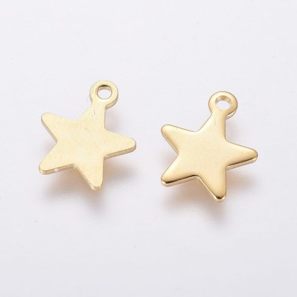Stainless Steel Charms Pendants Bulk, Small Mini Metal Stamping Blank Tag Charms Pendants Tiny Jewelry Charms Accessories for Bracelet Necklace Earrings Chain Jewelry Making Findings - Image 2