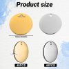 80Pcs Metal Stamping Blanks Stainless Steel Charms Metal Charms Flat Round Charms Blank Stamping Tag Charms Smooth Polished Flat Disc Pendants for Bracelet Earring Necklace Chain Jewelry Making(15mm) - Image 2
