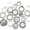 20pcs Mixed Fit 25mm Blank Bezel Pendant Trays Base Cabochon Settings Trays Pendant Blanks for Jewelry Making DIY Findings - Image 2